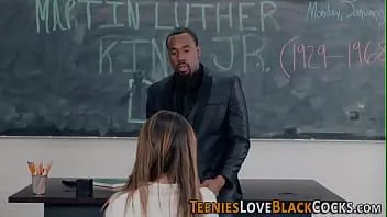 Redare Adolescent suge profesori negri lung shlong