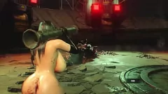 Play BDSM Nekomusume in Resident Evil 3 Remake Nude Mod with Big Tits and Big Ass