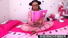 Play Step Dad's BBC Dominates Young Ebony's Big Butt in Taboo POV Doggystyle Sex